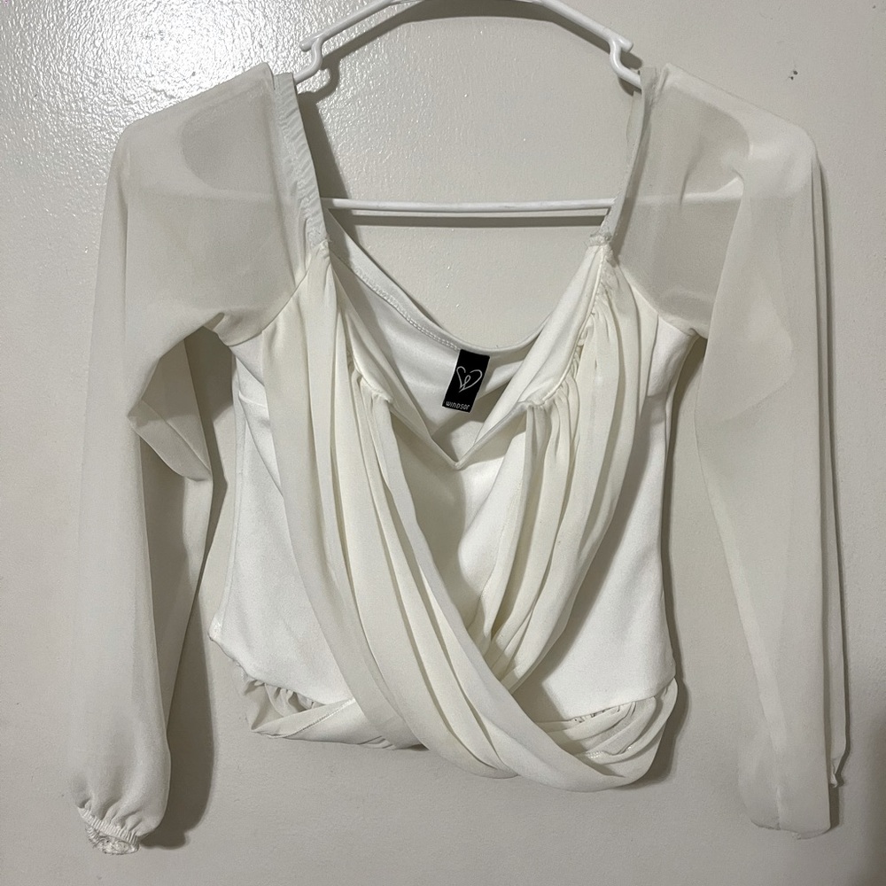 Off the shoulder crop top